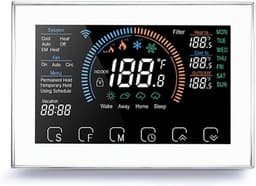 Slimme Thermostaat - Warmtepomp Regelaar - Energie Besparen - LCD Touchscreen - 5-35°C - Wit — thumbnail 1