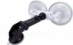 Autokoeler Dubbele Kop - Auto Ventilator - Rijcomfort Verhogen - 360 Graden Verstelbaar - 30x14x9 cm - Wit — thumbnail 5