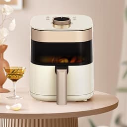 Multifunctionele Airfryer - Hete Lucht Frituurpan - Gezond Koken - Veelzijdige Keukenmachine - 5 Liter Capaciteit - Wit — thumbnail 4
