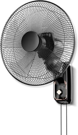 Muurventilator - Elektrische ventilator - Ruimte koelen - Instelbare luchtstroom - 16 inch - Zwart — thumbnail 1