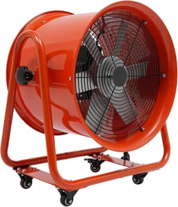 Trommelventilator Vloerventilator - Industriële Ventilator Windmachine - Grote Ruimtes Ventileren - 90 Graden Verstelbare Helling - 15.000 CFM - Oranje — thumbnail 1