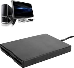 Externe Floppy Drive - USB Lezer - Bestanden Overzetten - USB Powered - 3.5 Inch - Zwart — thumbnail 1