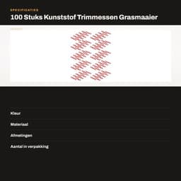 Trimmessen 100 Stuks - Kunststof - Waterdicht - Nauwkeurig Trimmen - Lichtgewicht - Duurzaam en Slijtvast - Maaimes — thumbnail 2