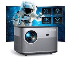 Wimius - Beamer - Projector Beamer - Mini Meamer - Full HD 1080P - 1920x1080dpi - Automatische focus - met WiFi - 15000lumens