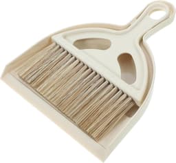 Stoffer en Blik - Reinigingsset Klein - Bureau Schoonmaken - Ruimtebesparend Ontwerp - 20 x 17 cm - Wit — thumbnail 1