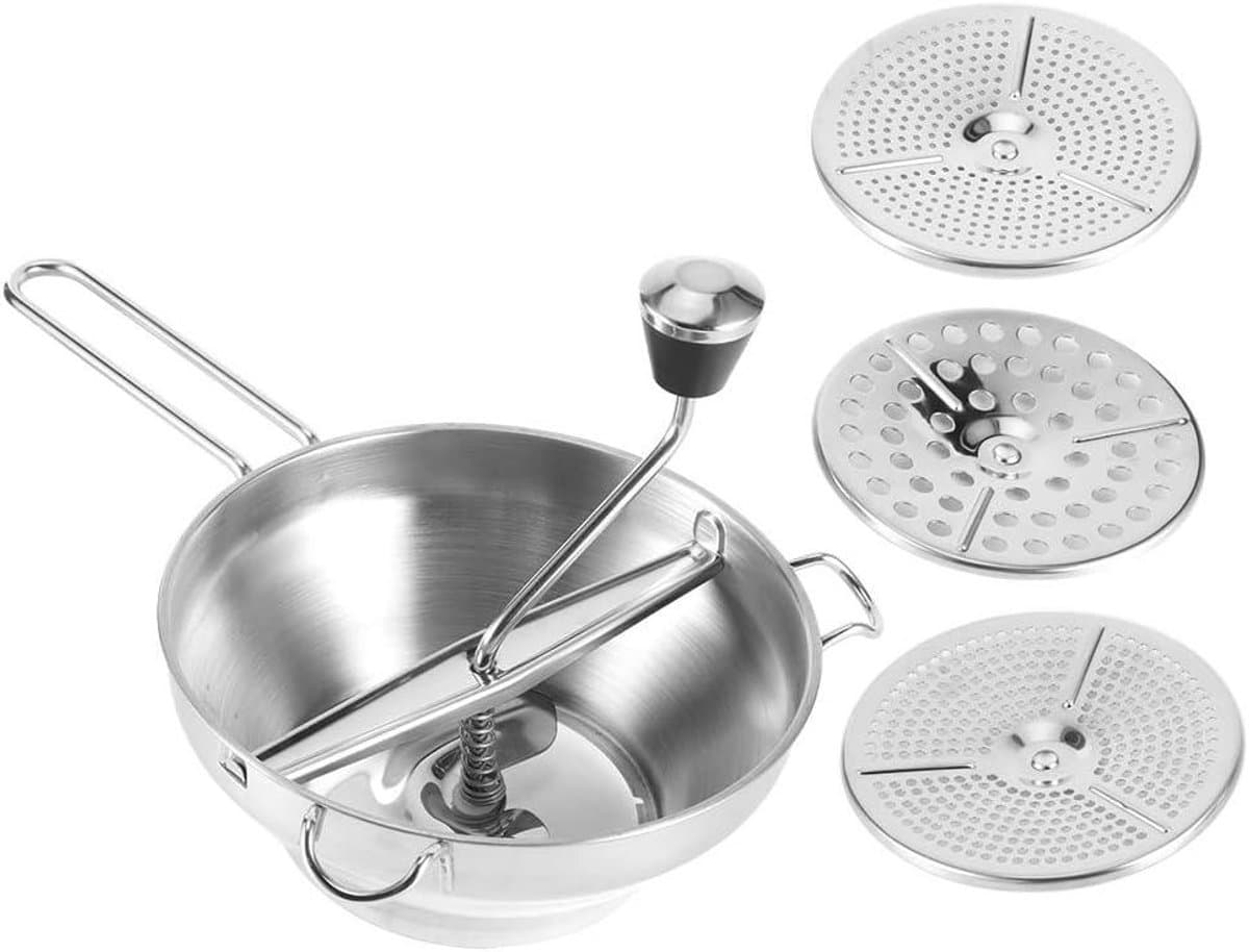 Handmatige Voedselhakker - Keukenmixer Groente - Snel Ingrediënten Maken - 3 Verwisselbare Schijven - 32 x 23 x 9 cm — afbeelding 1