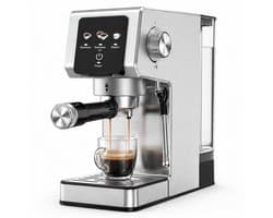 HOMCOM Touchscreen – Espressomachine – 1,2L – 20 bar-1350W-Stoompijp