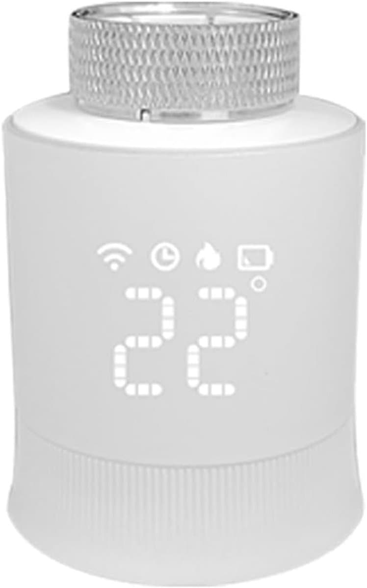 Slimme Radiatorthermostaat - Verwarmingsthermostaat Slimme Klep - Energie Besparen - Raamdetectie - Precisie 1°C - Wit — afbeelding 1