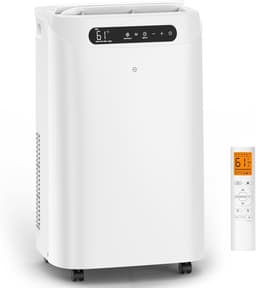 Mobiele Airco 14000 BTU – 3-in-1 Airconditioner – 48 dB – 24-uurs Timer – Afstandsbediening – Wit — thumbnail 1
