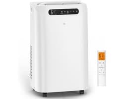 Mobiele Airco 14000 BTU – 3-in-1 Airconditioner – 48 dB – 24-uurs Timer – Afstandsbediening – Wit — afbeelding 1