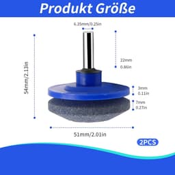 SnelShoppen - Maaier Mes Slijper Set, 4 Stuks (2 Enkele Laag + 2 Dubbele Laag), Grondige Slijper voor Grasmaaier Blades, Tuingereedschap, Herbruikbaar — thumbnail 5