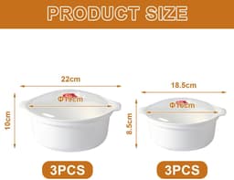 Omgoods - 6-delige Magnetron Servies Set met Deksel en Stoomklep — thumbnail 3