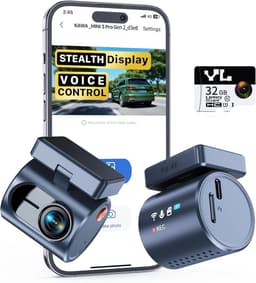 Auto Camera - Dashcam Voorruit - Veilig Rijden - Spraakbesturing App - 2K Resolutie - Zwart — thumbnail 1