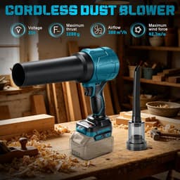 Battery Blower & Handheld Vacuum Cleaner 2-in-1 Compatible with Makita 18 V Battery (without Battery), Brushless - ShopVlot — thumbnail 4