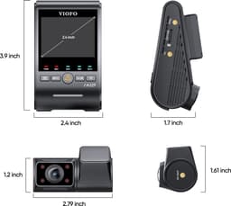 VIOFO A329S IR 2CH - Dashcam - 4K 60fps - 2K Infrarood Interieurcamera - Sony STARVIS 2 - 210° Beeldhoek - WiFi 6 - GPS — thumbnail 4