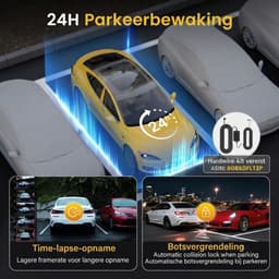 NIVA® Dashcam - 4K - Dashcam voor En Achter - Dashcam voor Auto - Zwart - 4cm x 6cm x 3cm — thumbnail 5