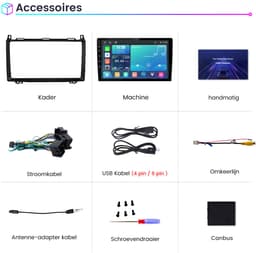 Cestovet LINUX Autoradio - Draadloos Apple CarPlay Android Auto - Bluetooth Radio - Geschikt Voor Mercedes Benz W169 W245 B200 W906 — thumbnail 4