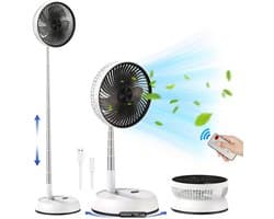 Statiefventilator - Zomerkoeling - Staande ventilator - Stille Draagbare Staande Ventilator - Slaapkamer ventilator - Verstelbare ventilator - Stille ventilator - Draaibare kop — afbeelding 1