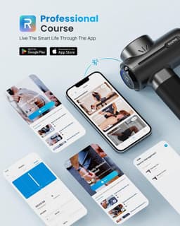 SnelShoppen - Massagepistool met Warmte en Kou, Draagbaar Percussie Massageapparaat voor Diep Weefselmassage, Elektrisch Handmassagepistool voor Thuis — thumbnail 3