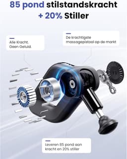 Thijox - D6 Pro Plus Massage Gun met Warmte Therapie, 16MM Amplitude, Draagbaar Diep Spier Massagepistool voor Spier Pijnverlichting, Elektrisch Massa — thumbnail 3