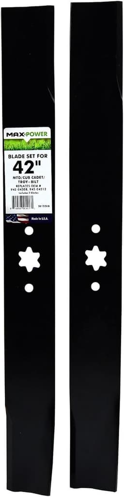 Grasmaaier messen - Reserveonderdelen - Gazononderhoud - Set van 2 stuks - 53.8 cm lengte - Zwart — thumbnail 4