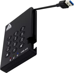 Externe Harde Schijf - Draagbare Opslag - Veilige Data Opslag - Hardware Encryptie - 500GB - Zwart — thumbnail 2