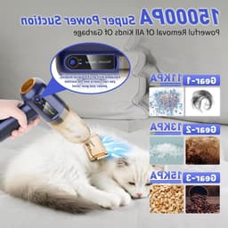 Draadloze Handstofzuiger - Mini Stofzuiger Auto - Snel Reinigen - 15000 Pa Zuigkracht - 80 W - Zwart — thumbnail 1