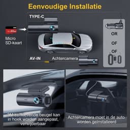 SP® Dashcam - Dashcam voor Auto - Dashcam voor En Achter - Zwart - 5cm x 10cm x 4cm — thumbnail 3