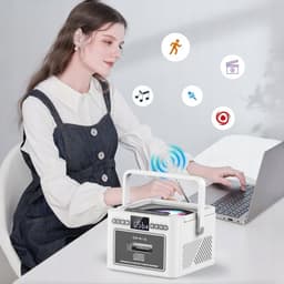 All-in-1 Speler - 7-in-1 CD Speler - Cassettespeler - Bluetooth Luidspreker - FM Radio - USB & SD & AUX - 5000mAh - Opnemen - LED Display & Afstandsbediening - Retro CD Speler - Voor Slaapkamer Woonkamer en Kantoor - Cadeau — thumbnail 2