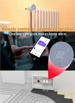 Zigbee Thermostaat Radiator Klep met Smart Programmable Functies en Spraakbesturing — thumbnail 5