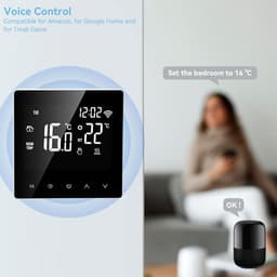 Slimme Thermostaat - Verwarming Regelaar - Energie Besparen - App Bediening - 3A - Wit — thumbnail 5