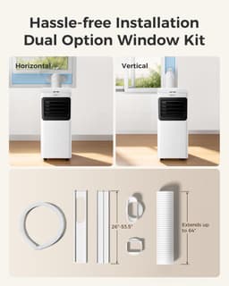 Mobiele airco 16000 BTU stille draagbare airconditioner met wifi, ontvochtiger en slaapstand — thumbnail 5