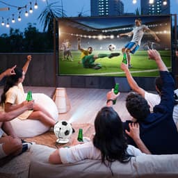 SnelShoppen - Mini Beamer 4K, Smart Projector met Android 14.0, Draagbare Wifi 6 en Bluetooth 5.4, Kleine Telefoonprojector voor Home Cinema en Outdoo — thumbnail 5