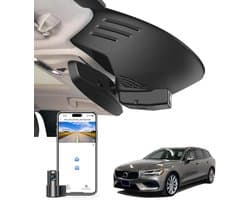 SnelShoppen - 4K+1080P Dashcam Auto Voor en Achter, OEM-Look voor Volvo S60 V60 T5 T6 T8 B5 2019-2022, Loop-opname, G-sensor, WiFi, App, 128 GB Kaart