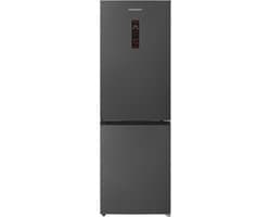 Heinner HCNF-HM400DINVDGE++ Koel-vriescombinatie – 400 L – No Frost – Dual Inverter – Touchbediening met LED-display – Super Freeze – Holiday-funergiectie – Open-deur Alarm – Kinderslot – Antracietgrijs – 5 Jaar Garantie