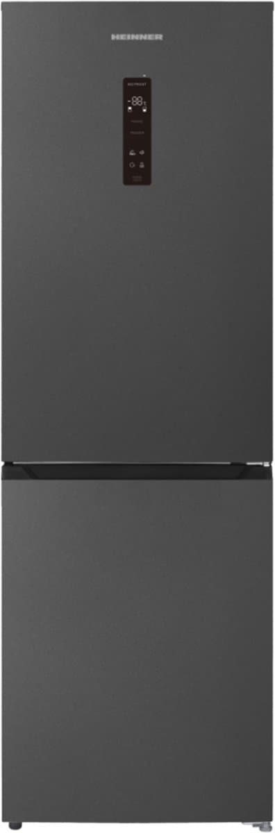 Heinner HCNF-HM400DINVDGE++ Koel-vriescombinatie – 400 L – No Frost – Dual Inverter – Touchbediening met LED-display – Super Freeze – Holiday-funergiectie – Open-deur Alarm – Kinderslot – Antracietgrijs – 5 Jaar Garantie — afbeelding 1