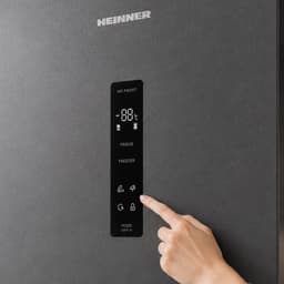 Heinner HCNF-HM400DINVDGE++ Koel-vriescombinatie – 400 L – No Frost – Dual Inverter – Touchbediening met LED-display – Super Freeze – Holiday-funergiectie – Open-deur Alarm – Kinderslot – Antracietgrijs – 5 Jaar Garantie — thumbnail 5