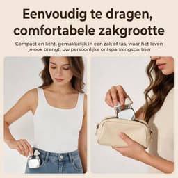zurabini - Massage Gun – Mini Spiermassage Apparaat met Borstelloze Motor – Draagbare Percussie Massageapparaat met 4 Massagekoppen en 3 Snelheden – Diepe Weefselmassage voor Nek, Rug, Benen en Sportherstel — thumbnail 3