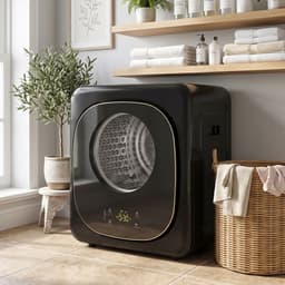 ECTEATOY® Wasdroger 800W - Condenswasdroger met Warmtepomp - 4 kg - Hoge ‑ temperatuur droogprogramma - Touch Control - Zwart — thumbnail 5