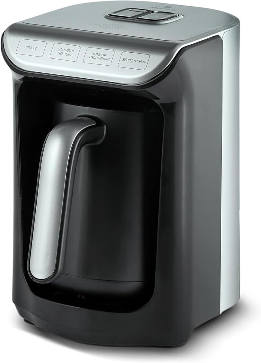 Turkse koffiezetter - Koffieapparaat - Authentieke koffie maken - Roosterfunctie - 5 kopjes - Antraciet — afbeelding 1