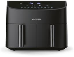 SnelShoppen - Heteluchtfriteuse met Dubbele Kamer 7L - Digitale Roestvrijstalen Airfryer met Touchscreen - 10 Voorgeprogrammeerde Kookprogramma's - Ve — thumbnail 3