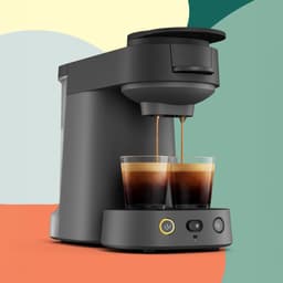 Philips Senseo Vibe Koffiepadmachine CSA225/60 - Compact - Keuze uit 1 of 2 Kopjes - Instelbare Intensiteit - Automatische Uitschakeling - Donkergrijs — thumbnail 2