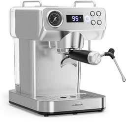 Klarstein, Libeica Evo, Espressomachine, 20 bar, 1360 W, melkopschuimer, waterreservoir van 1,3 liter, roestvrijstalen design — thumbnail 1