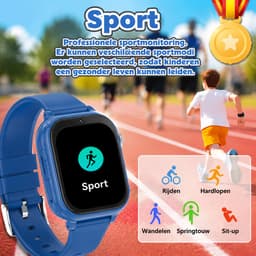 Vashoy T53-Kinderhorloge-Nieuwe smartwatches voor kinderen met GPS-videogesprek-SOS-Leermodus-App om te downloaden-Cadeaus voor kinderen van 5 tot 16 jaar - Blauw — thumbnail 5