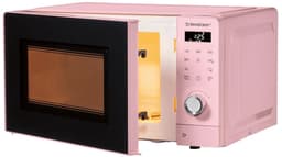 Silvercrest Magnetron - Roze - Vermogen: 700 W - Standen: 5 - 20L - Draaiplateau: Ø25,5 cm - Voor verwarmen, koken en ontdooien - In een trendy retro design - Intuïtieve bediening met draaiknoppen — thumbnail 4