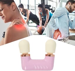 Percussie Massagepistool - Crèmegeel - Dubbele Massagekop - Stille Werking - Voor Atleten en Drukke Professionals — thumbnail 4