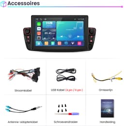 Cestovet 7"Screen Autoradio - Geschikt Voor Toyota Aygo/PEUGEOT 107/Citroen C1 2005-2014 - LINUX - Draadloos Apple Carplay & Android Auto — thumbnail 5