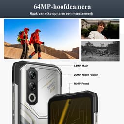 Robuuste smartphone - DOOGEE Blade20 Plus - 6,6" 120Hz - 48GB(6+42) RAM - 256GB ROM - 11800 mAh/33 W - Android 16 - NFC GPS - Rood — thumbnail 5
