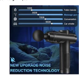 Massagepistool 30 Snelheden – Spiermassage met LCD-touchscreen & 10 Koppen | Stil & Krachtig | Voor Schouder, Rug & Lichaam — thumbnail 2