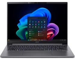 Acer TravelMate X4 14 AI TMX414-51-TCO-53GC Copilot+ PC Intel Core Ultra 5 226V Laptop 35,6 cm (14") WUXGA 16 GB LPDDR5x-SDRAM 1 TB SSD Wi-Fi 7 (802.11be) Windows 11 Pro Grijs